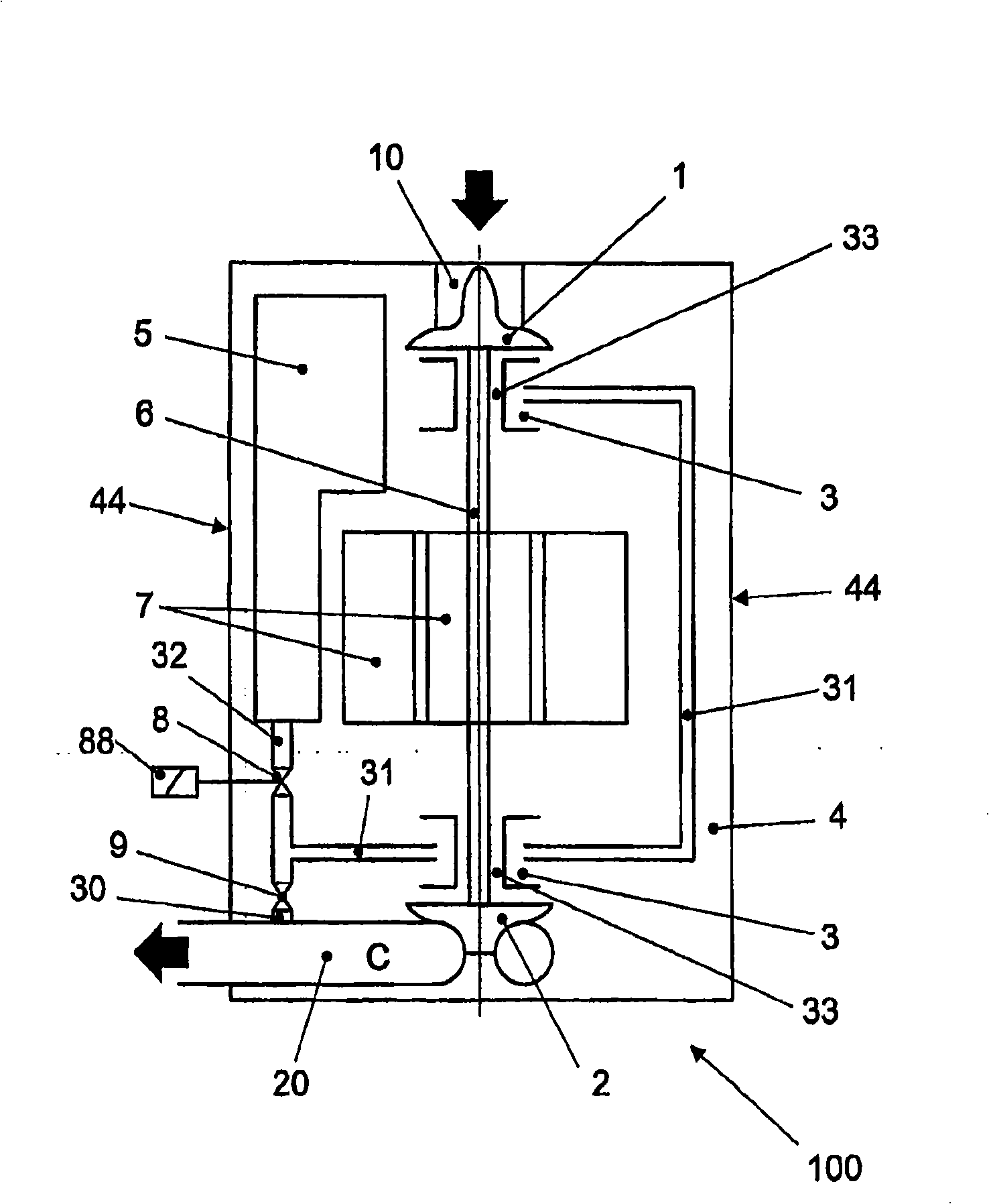 Fluid compressor with aerostatic bearing, control system of a compressor with aerostatic bearing and method of controlling a compressor with aerostatic bearing