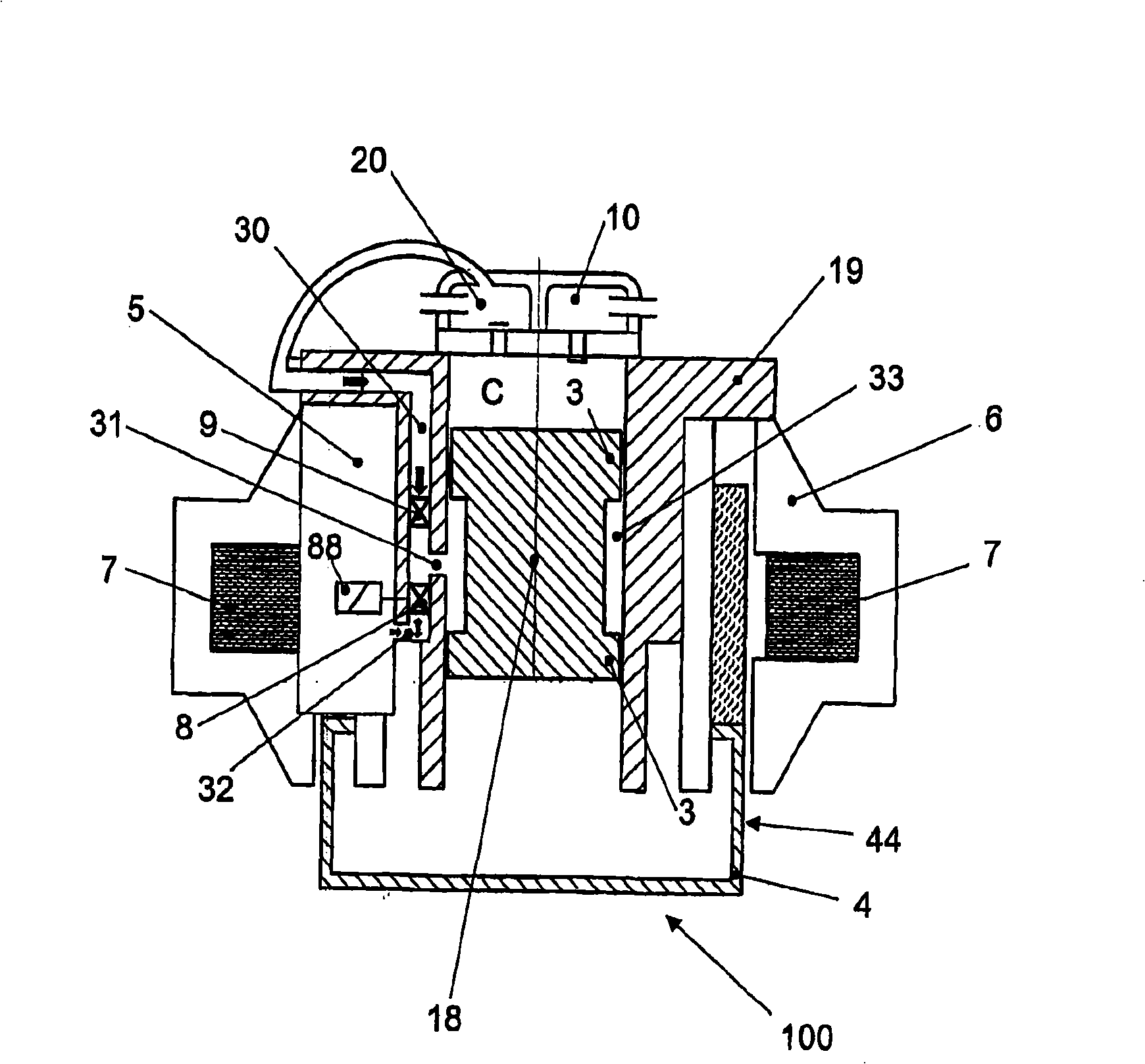 Fluid compressor with aerostatic bearing, control system of a compressor with aerostatic bearing and method of controlling a compressor with aerostatic bearing