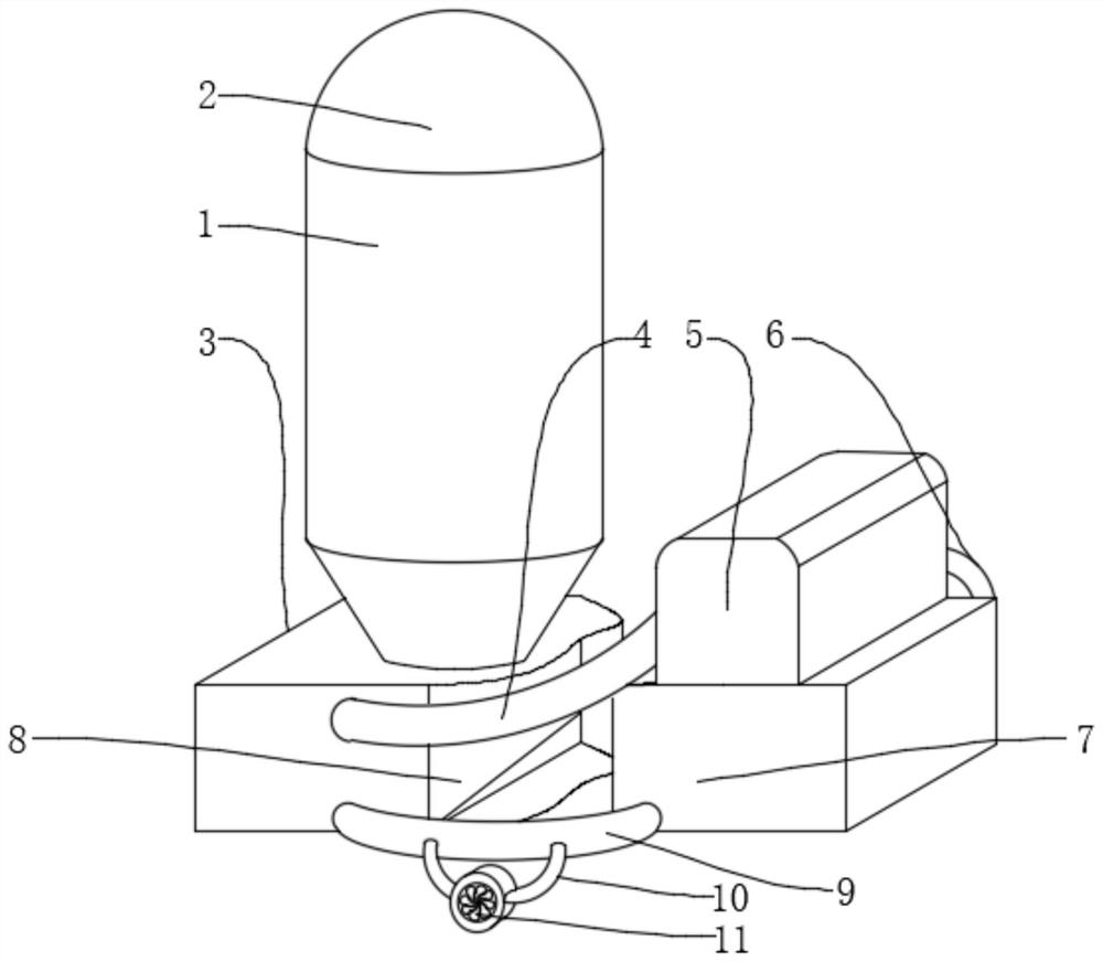 Liquid circulation purification device of acid mist purification tower