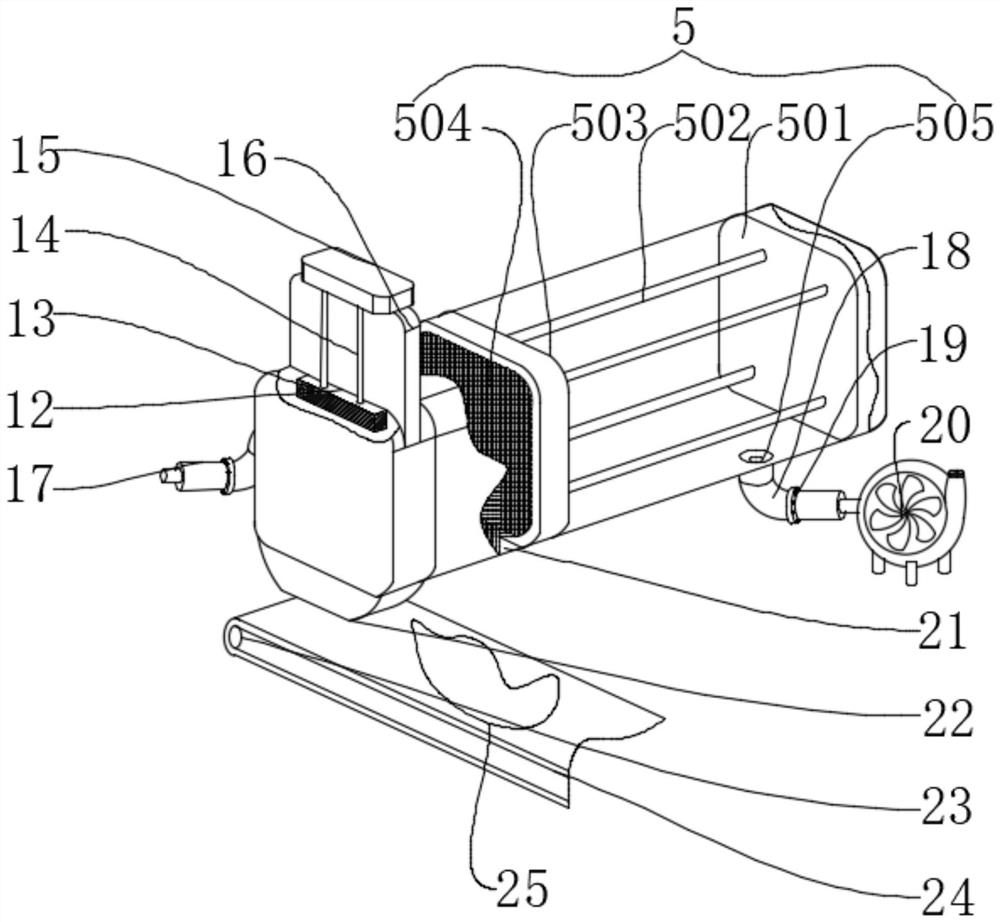 Liquid circulation purification device of acid mist purification tower