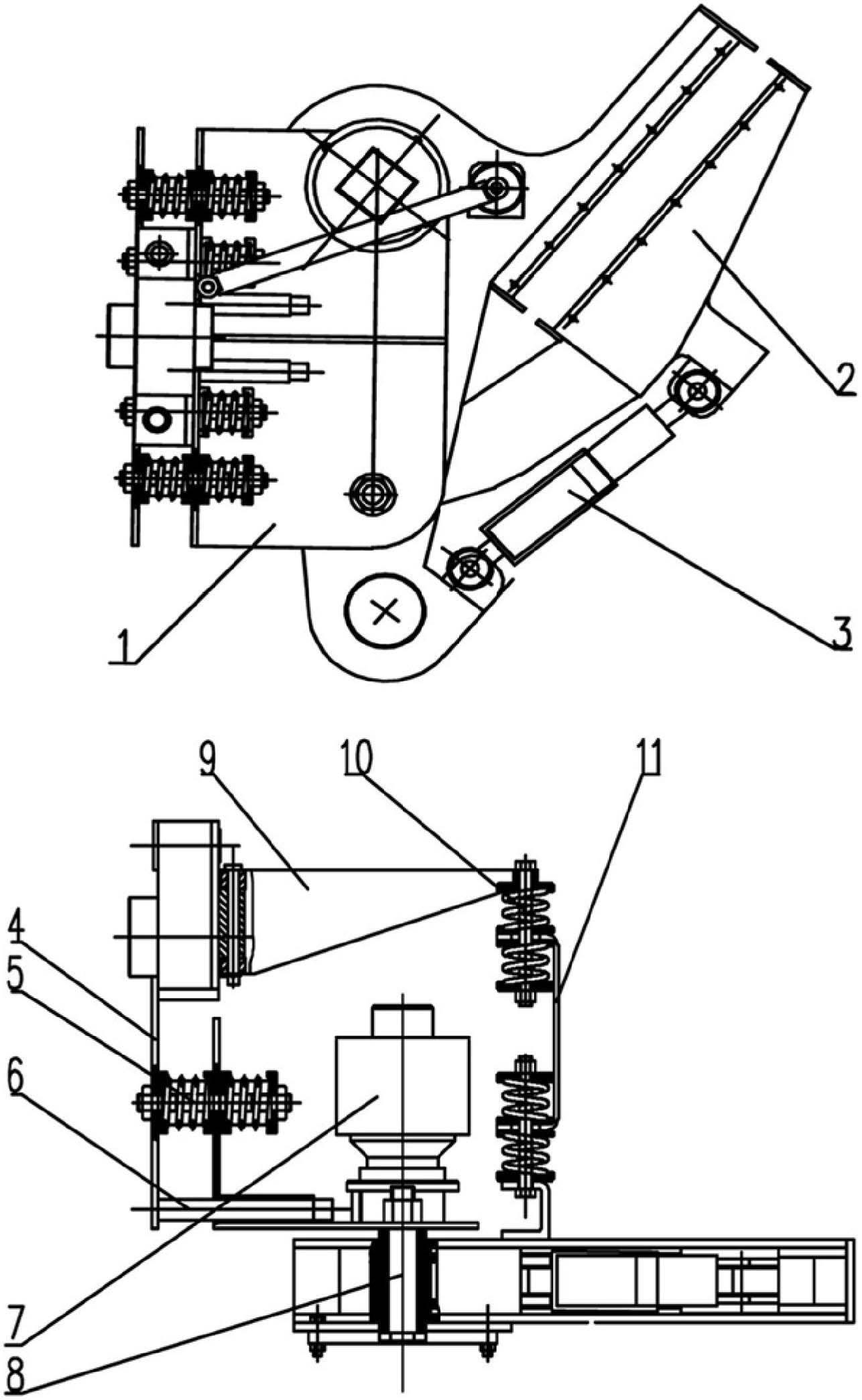 Vibratory picking head for picking oil-tea camerallia fruits