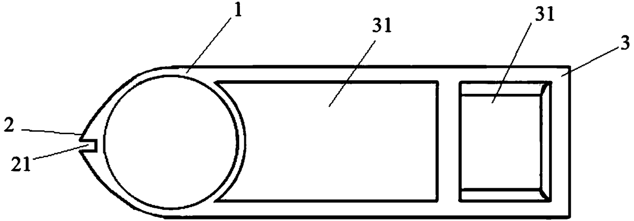 Bridge-crossing device of long-neck apparatus for arthroscopic shoulder surgery