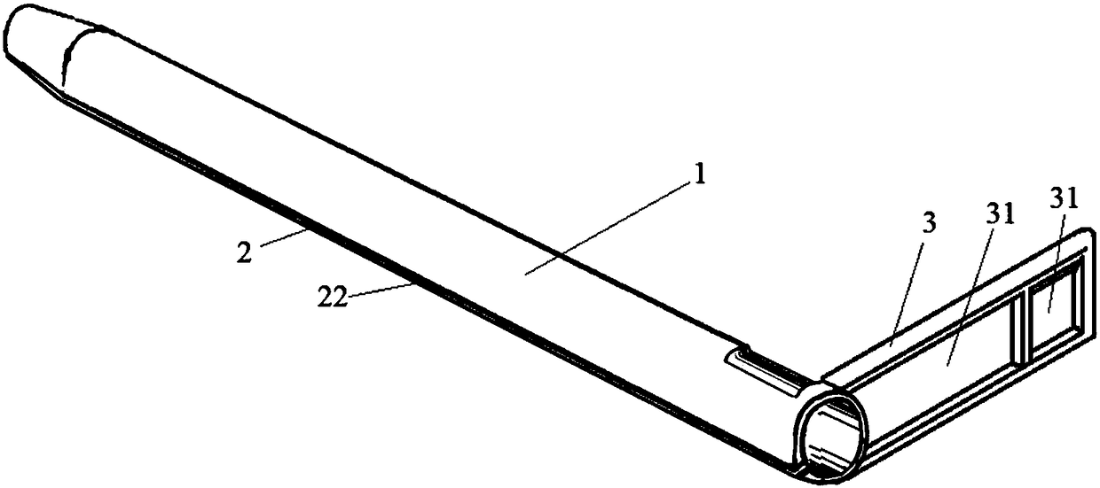 Bridge-crossing device of long-neck apparatus for arthroscopic shoulder surgery