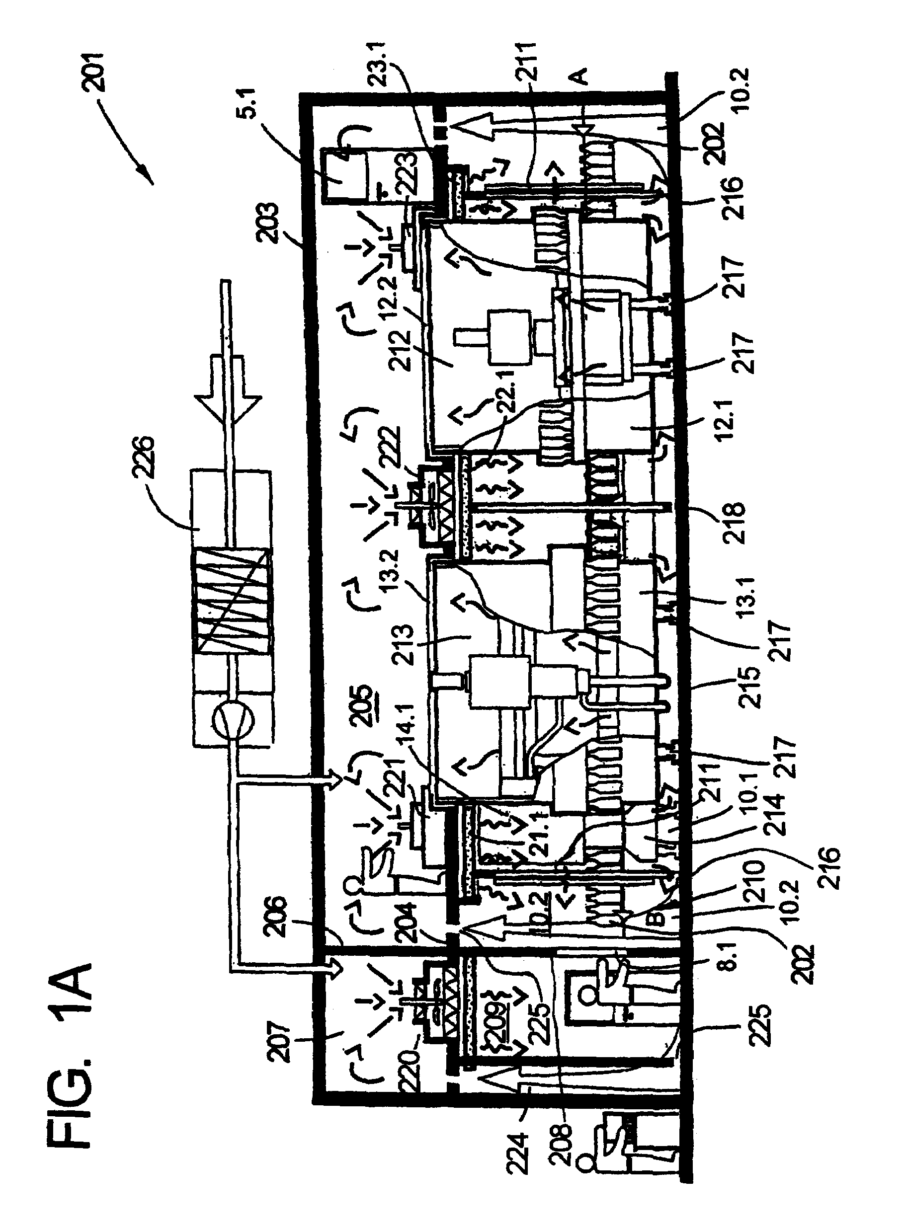 Method of operating a rotary beverage bottle or container filling or handling machine with a bearing with a cleaning arrangement in an aseptic clean room in a beverage bottling or container filling plant