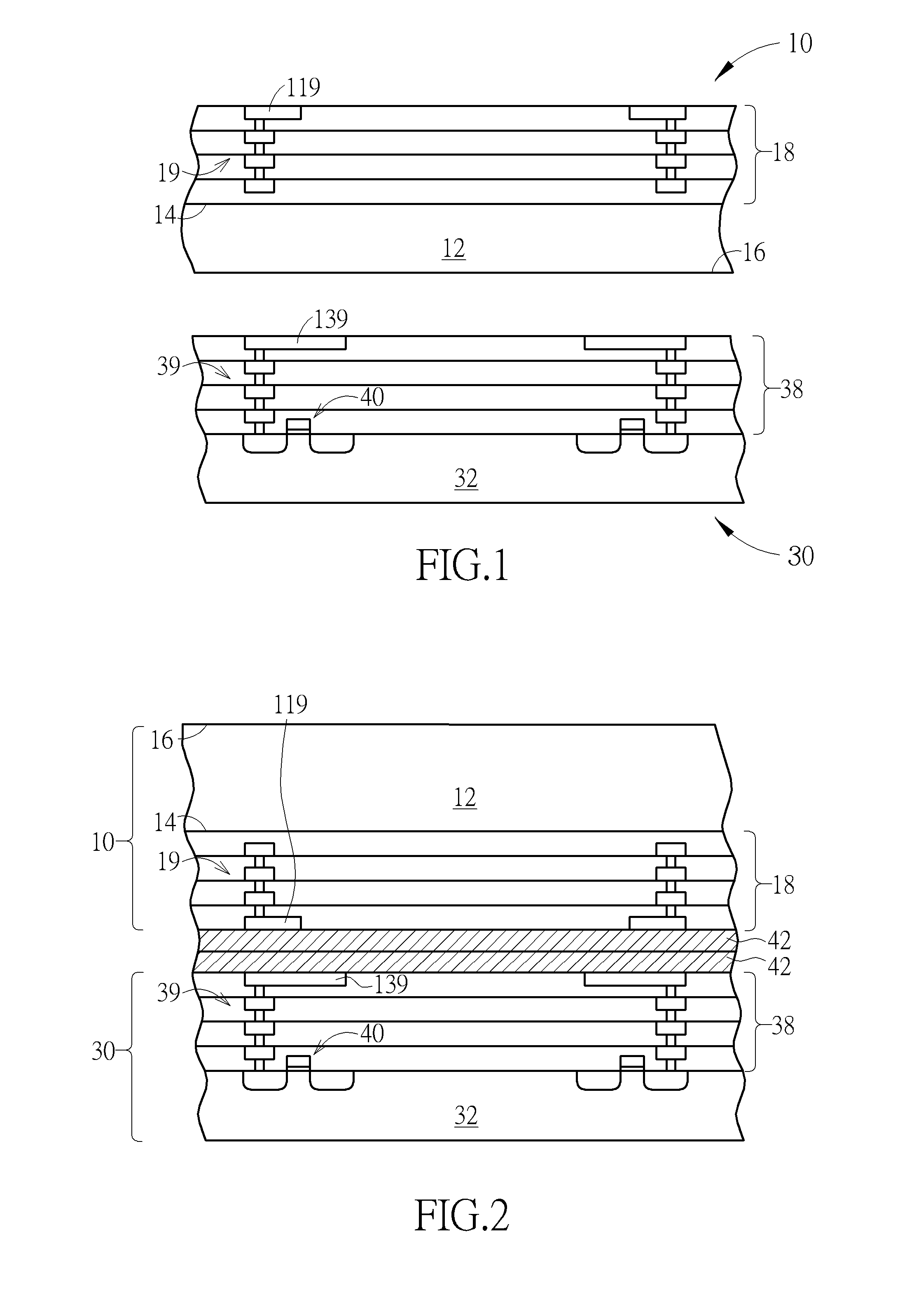 Stacked wafer structure and fabricating method thereof