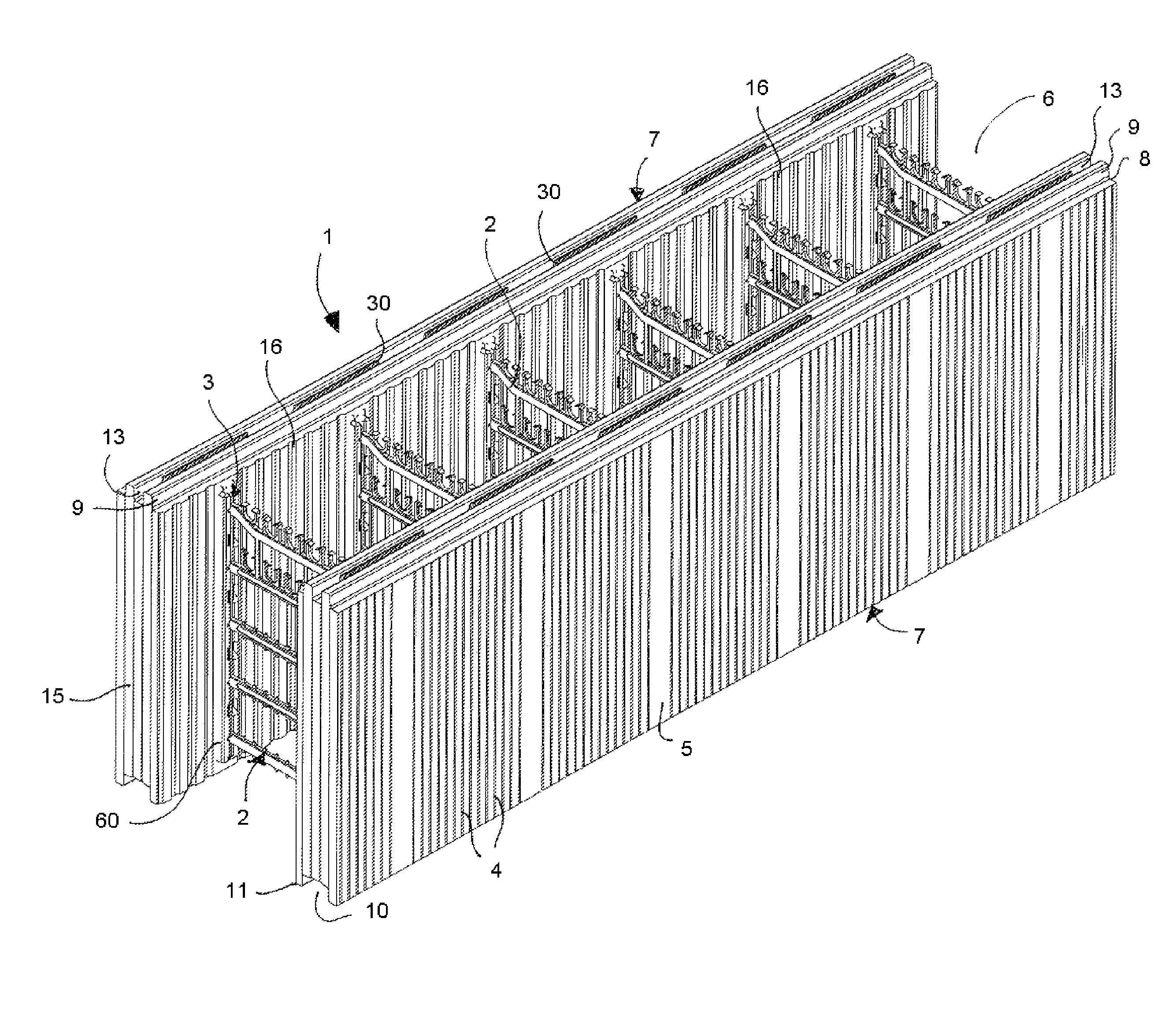 Insulated concrete form