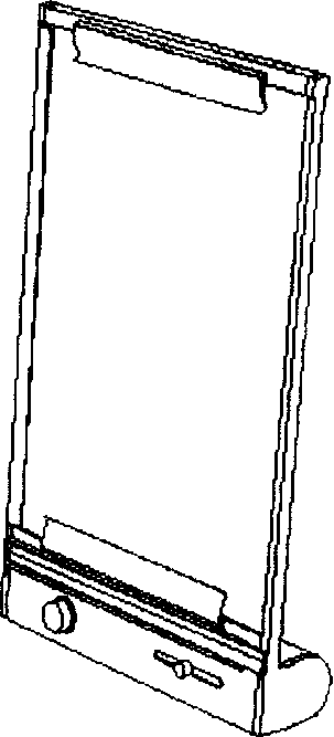 Portable X ray radiograph reading machine with staff gauge and ability to adjusting optical power