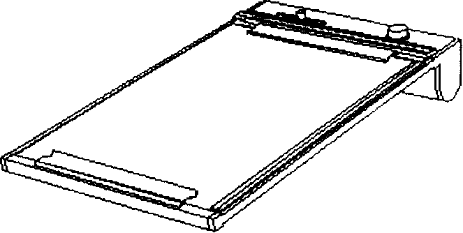 Portable X ray radiograph reading machine with staff gauge and ability to adjusting optical power