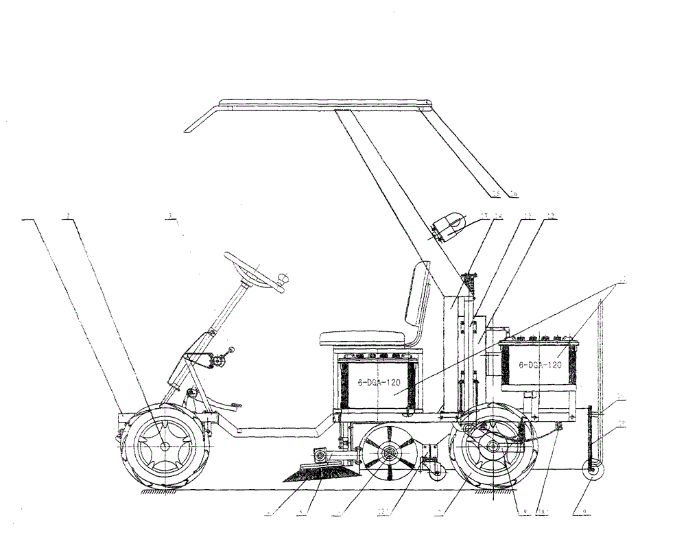 Light motor vehicle for cleaning road surface