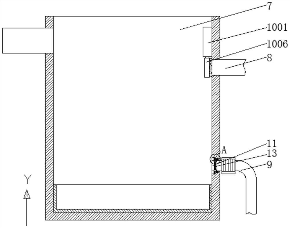 Domestic sewage treatment device