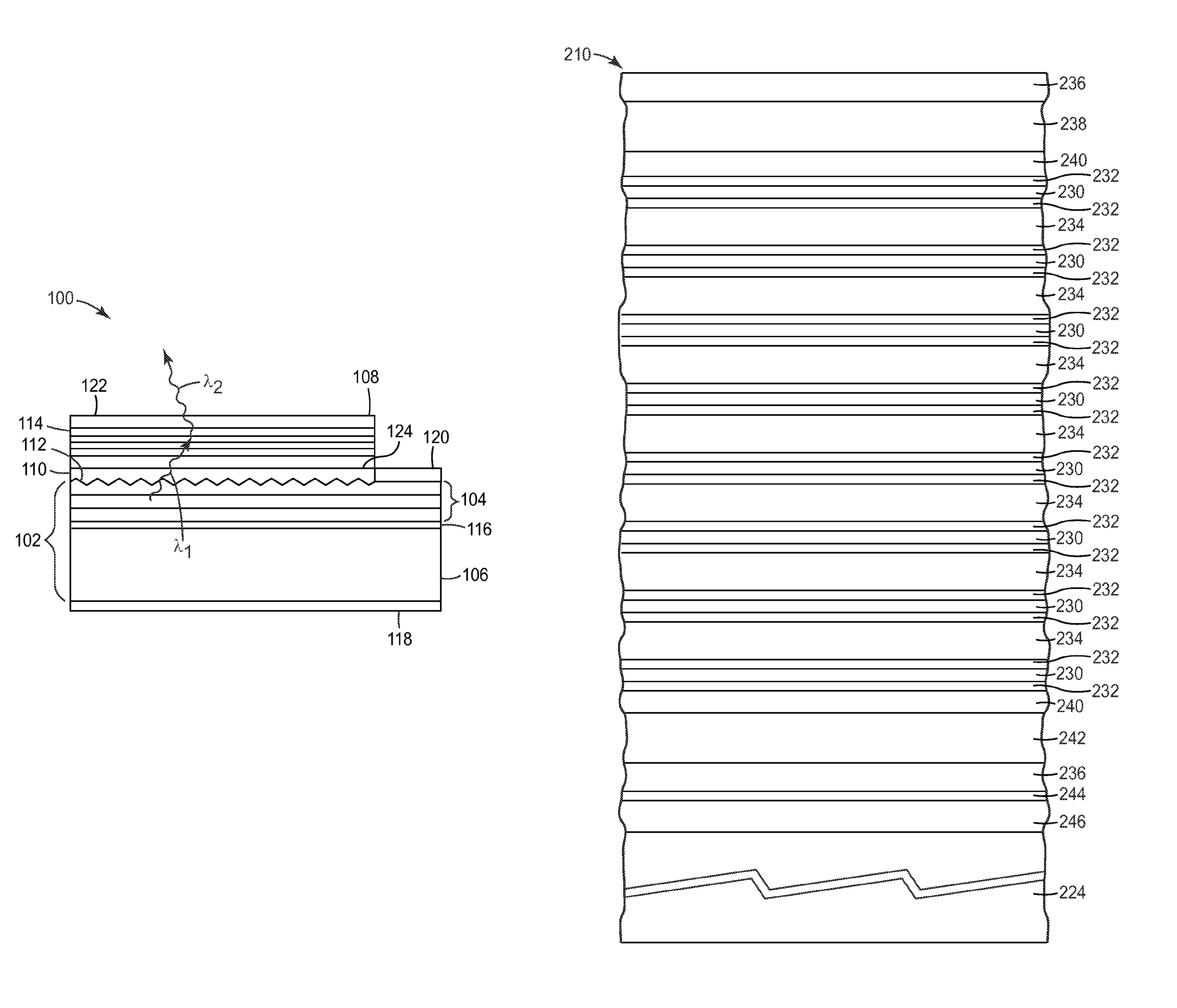 White light electroluminescent devices with adjustable color temperature