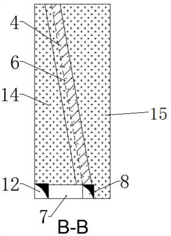 Mining device of steeply inclined thin ore deposit and deep hole rock drilling stage chamber method using same