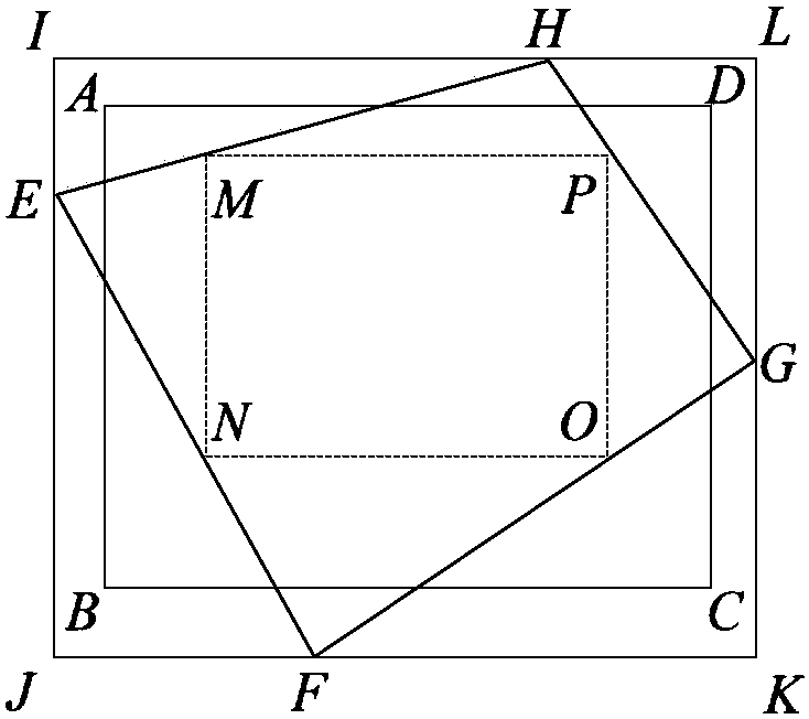 Image edge detection method for splicing aerial correction images