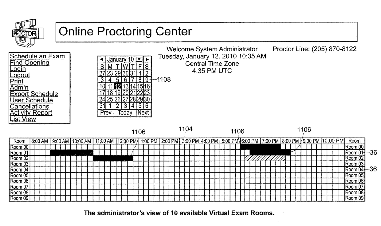 System for online automated exam proctoring