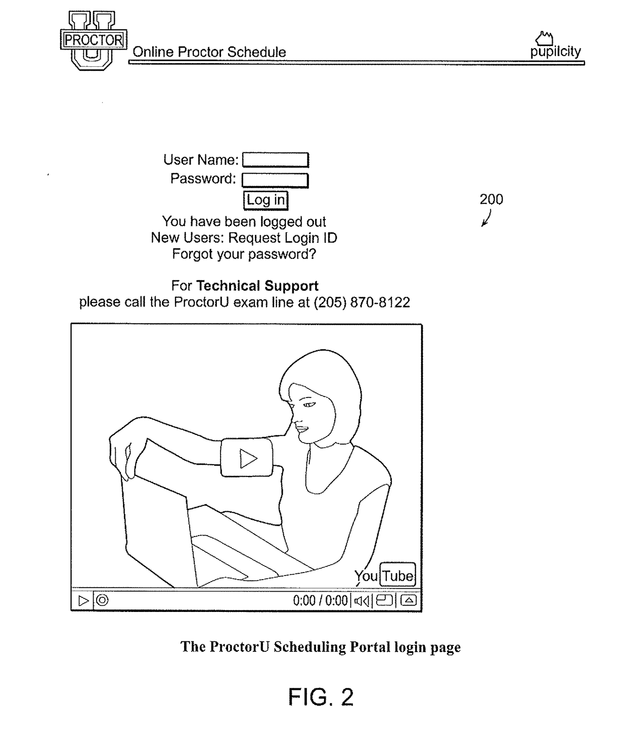 System for online automated exam proctoring