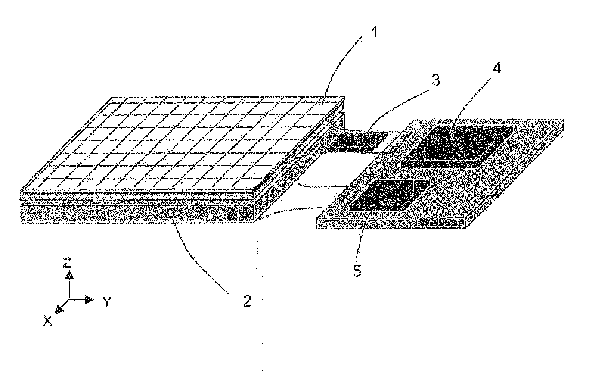 Multicontact touch-sensitive sensor including variable-size and variable-impedance spacing means