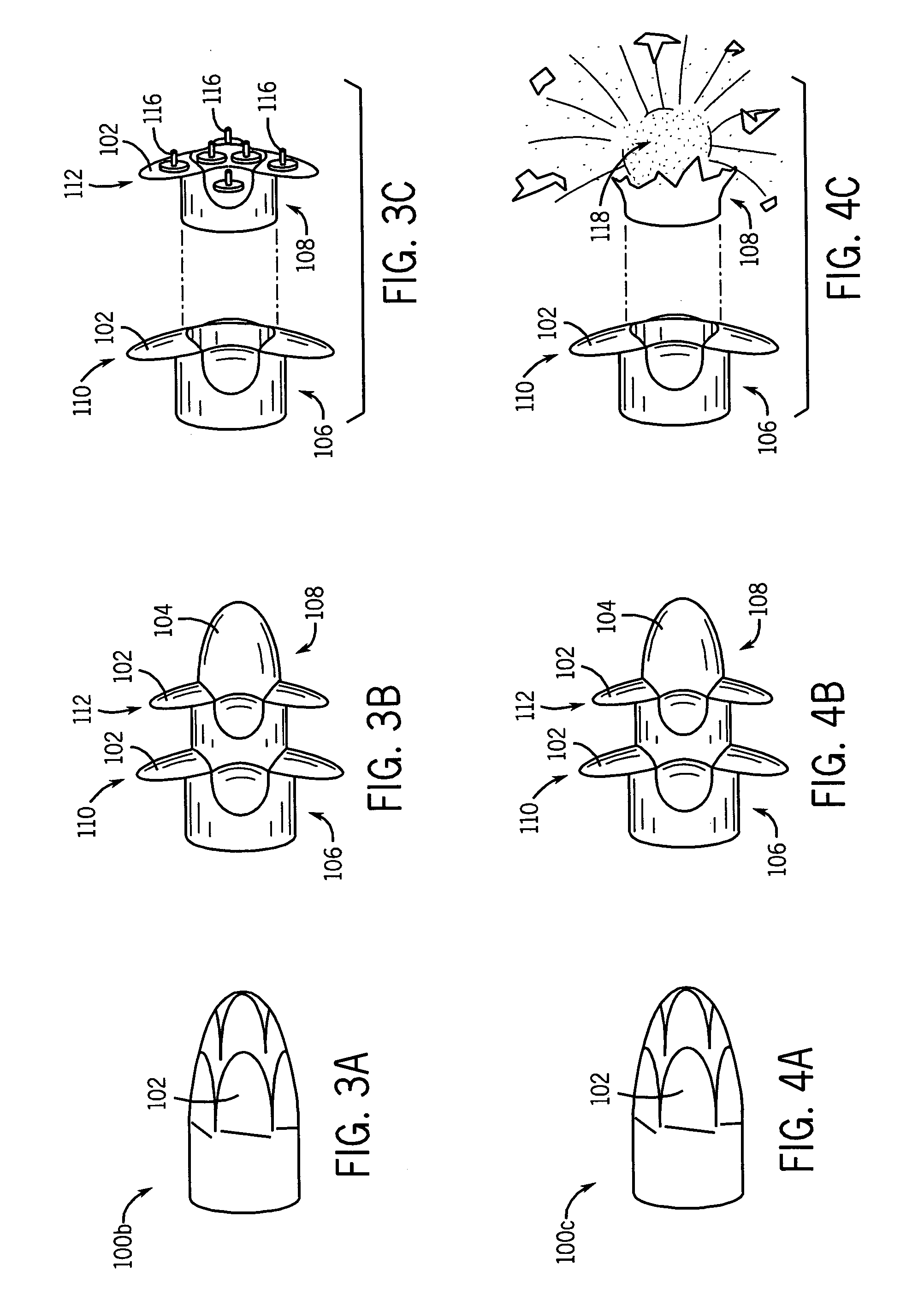 Deployable bullets