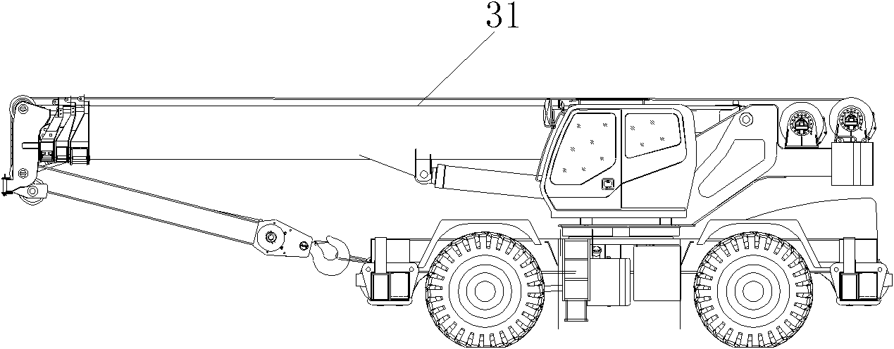 Method, device and system for controlling suspension of off-road tire hoister