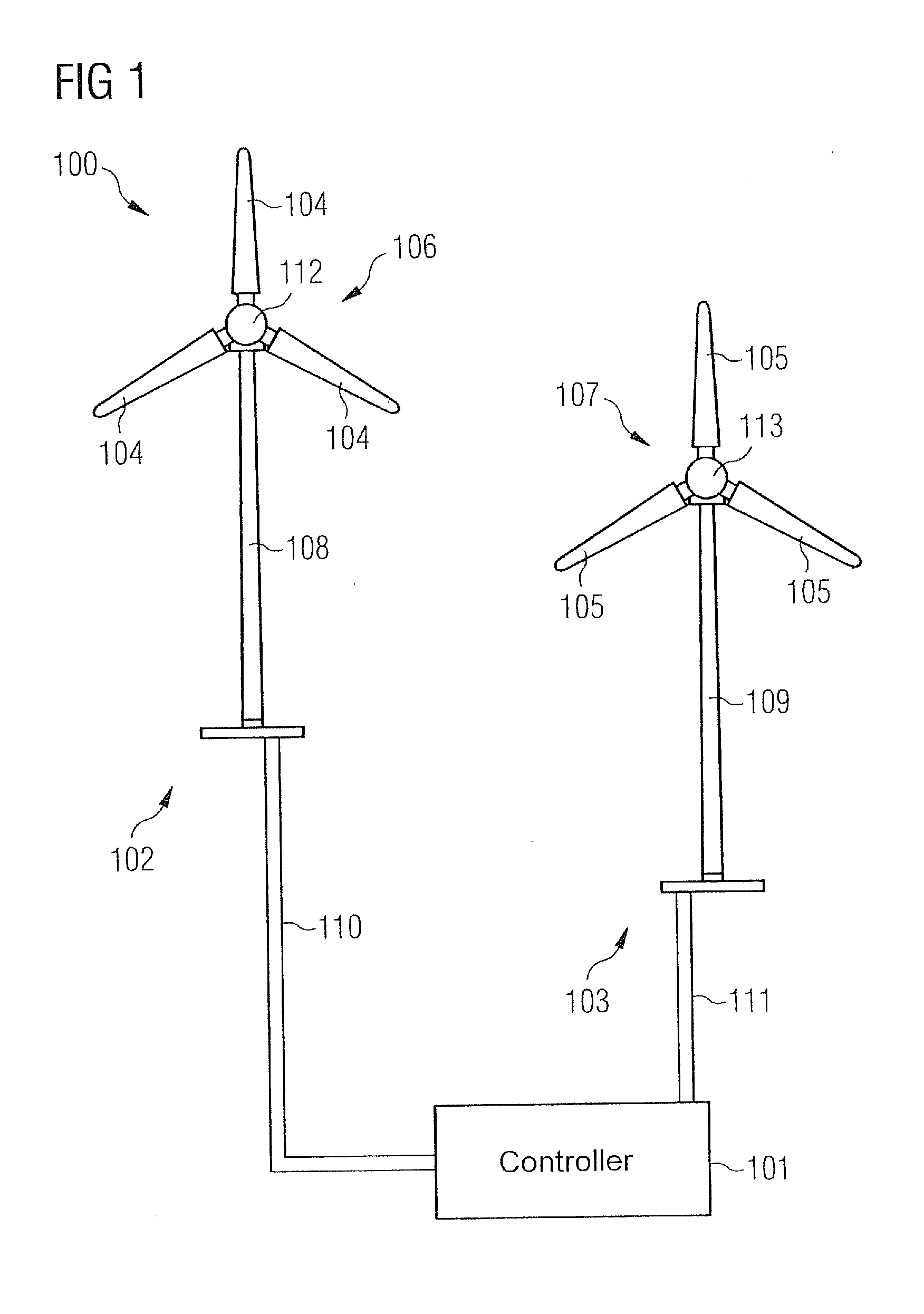 Method, park controller and program element for controlling a wind farm