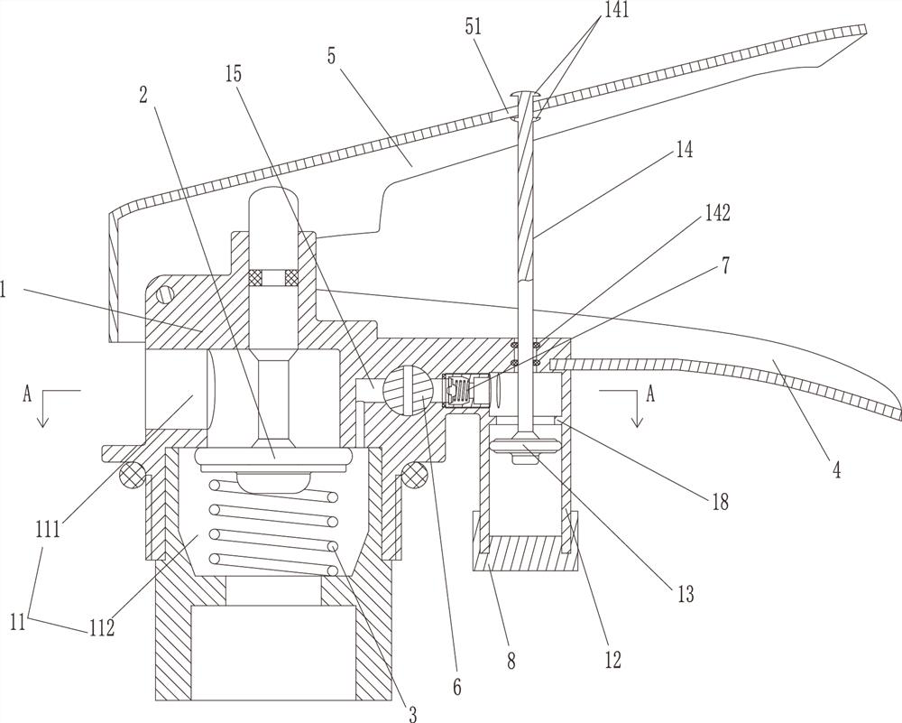 Fire extinguisher valve structure