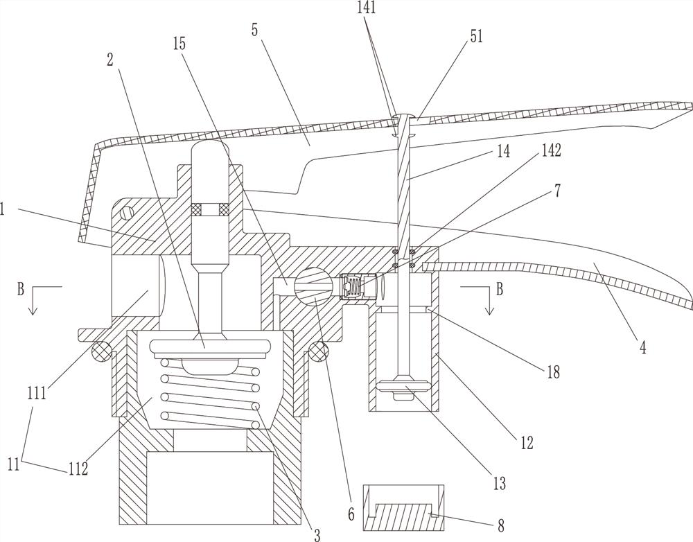 Fire extinguisher valve structure