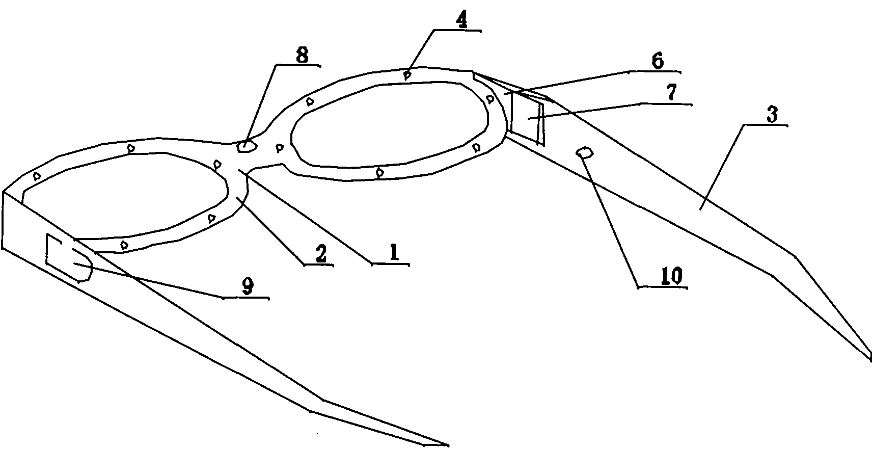 Visual training glasses