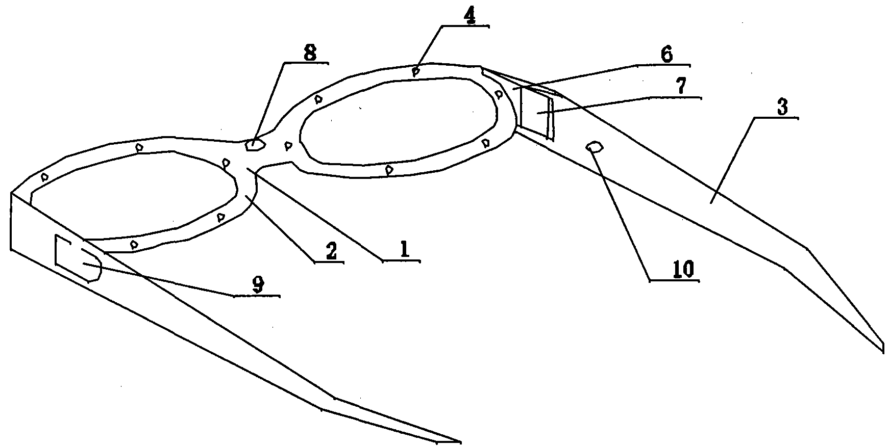 Visual training glasses