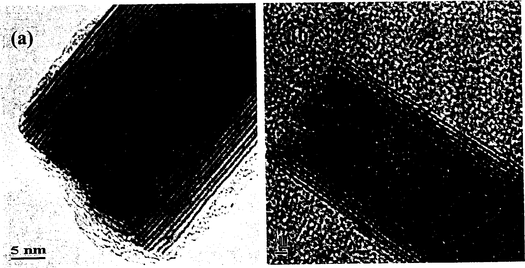 Transition metal sulfied nano-pipe and preparation process and its application