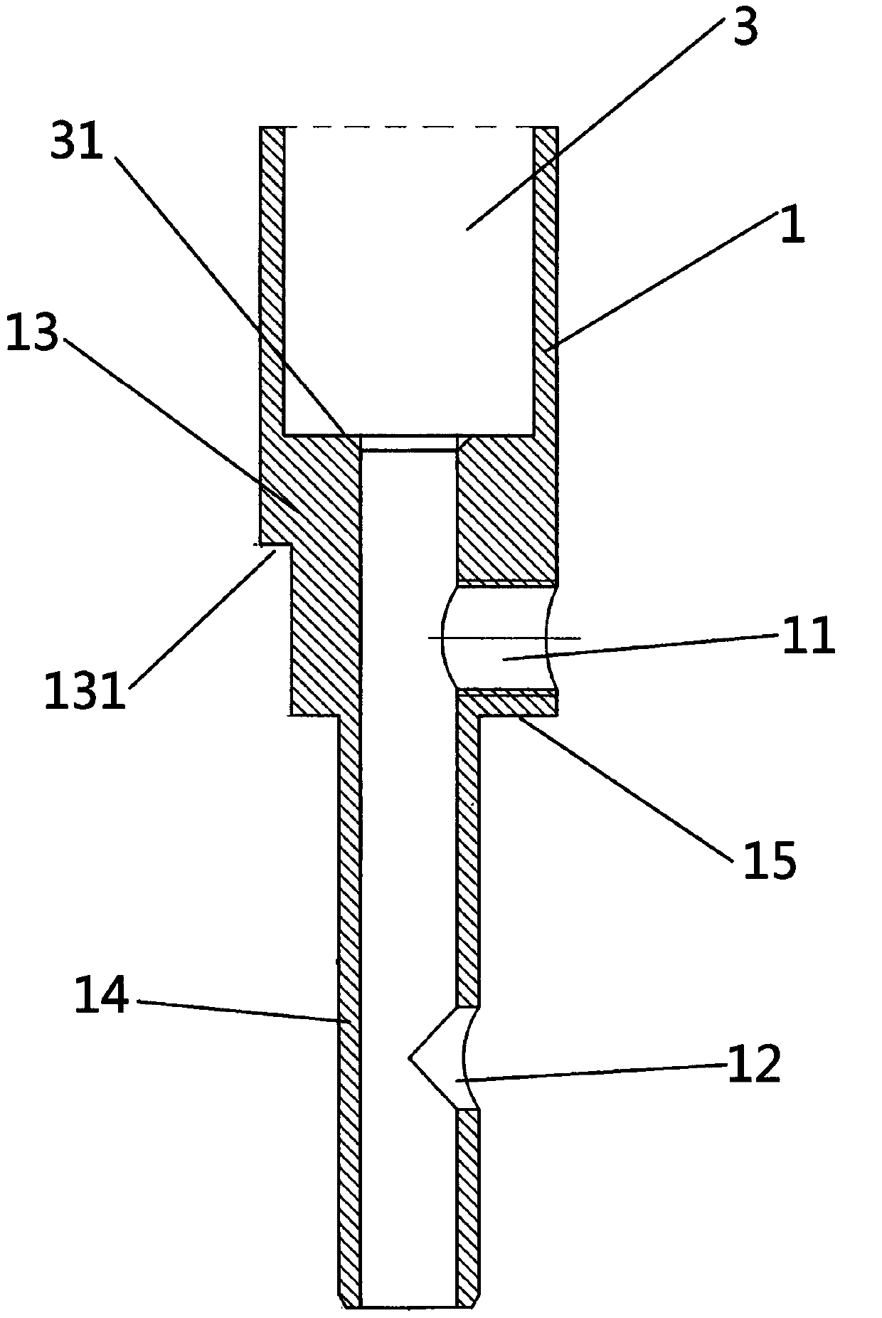 Machining device and method for annular bulge of aluminum alloy conduit connector