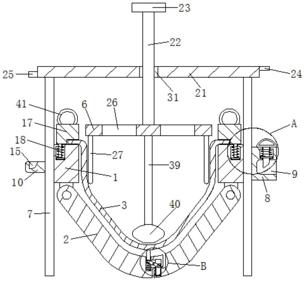 Spliced submerged plant planting device for water ecological restoration