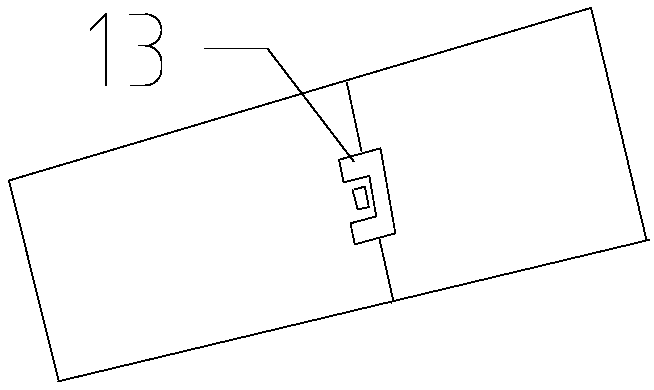 Device for expanding pouring range of ground pump distributing machine