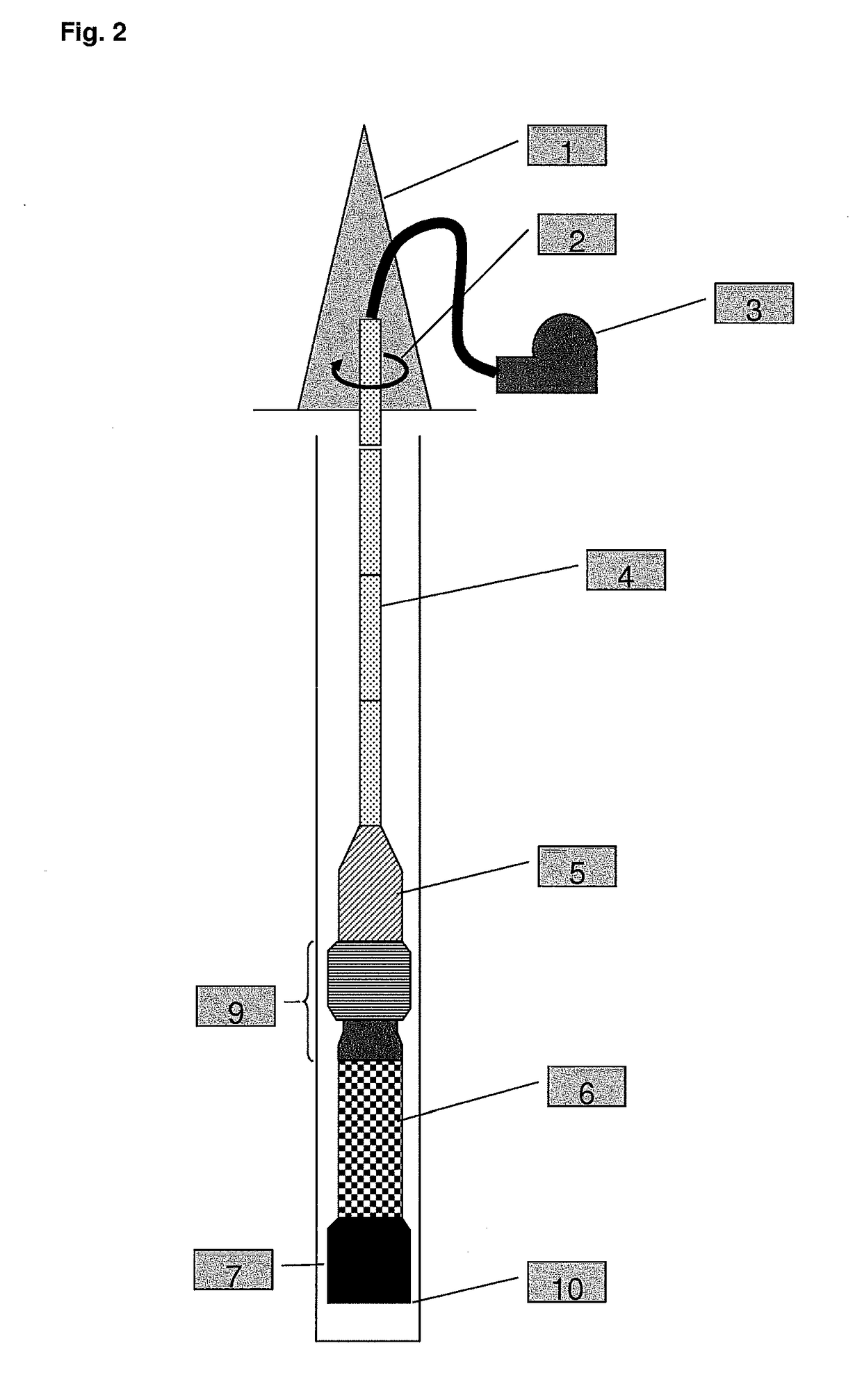 System for rotary drilling by electrical discharge