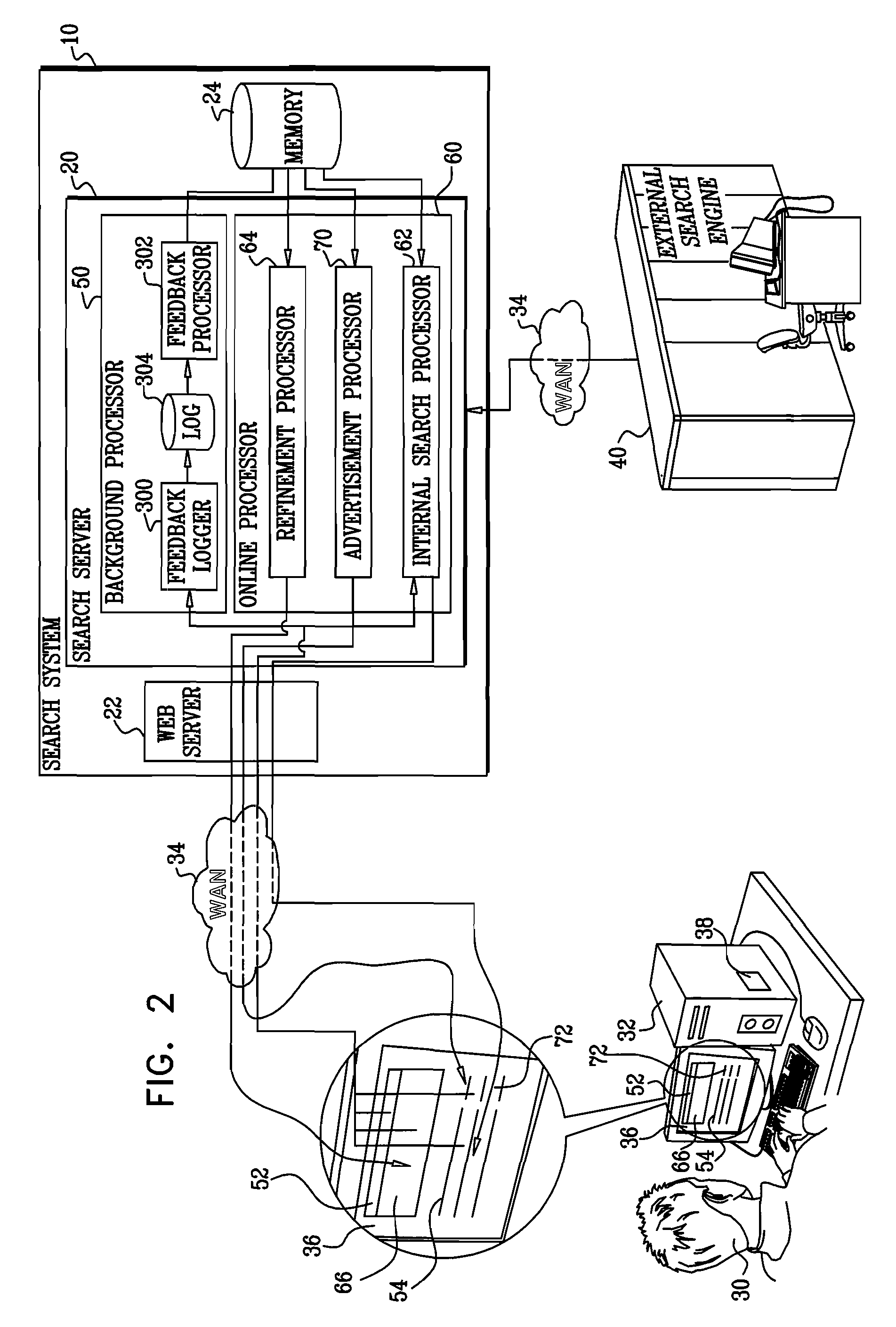 Search phrase refinement by search term replacement