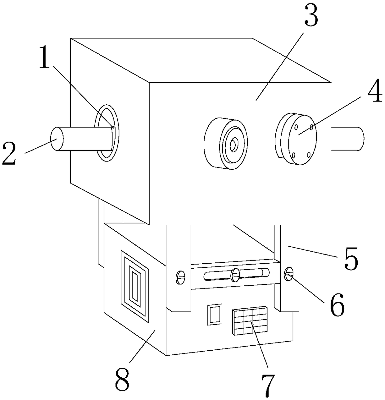 Protection and winding preventing movable framework of high-voltage line patrolling operation robot