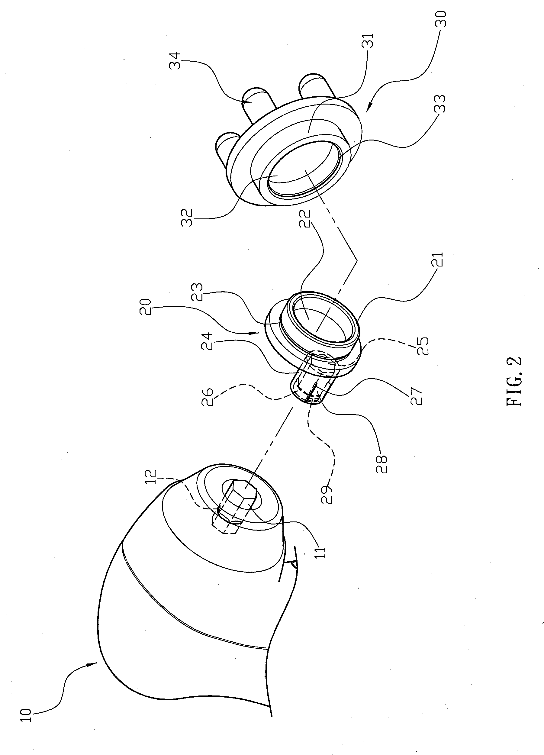 Massaging Device That Is Assembled and Disassembled Easily and Quickly