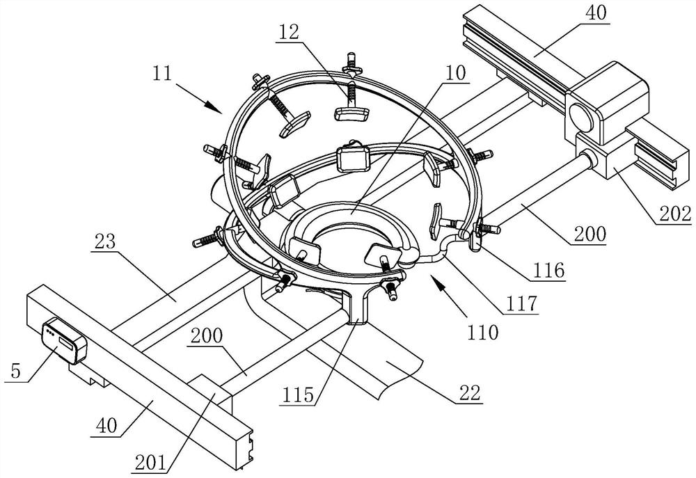 Debridement, suture and fixing device for face and head of child