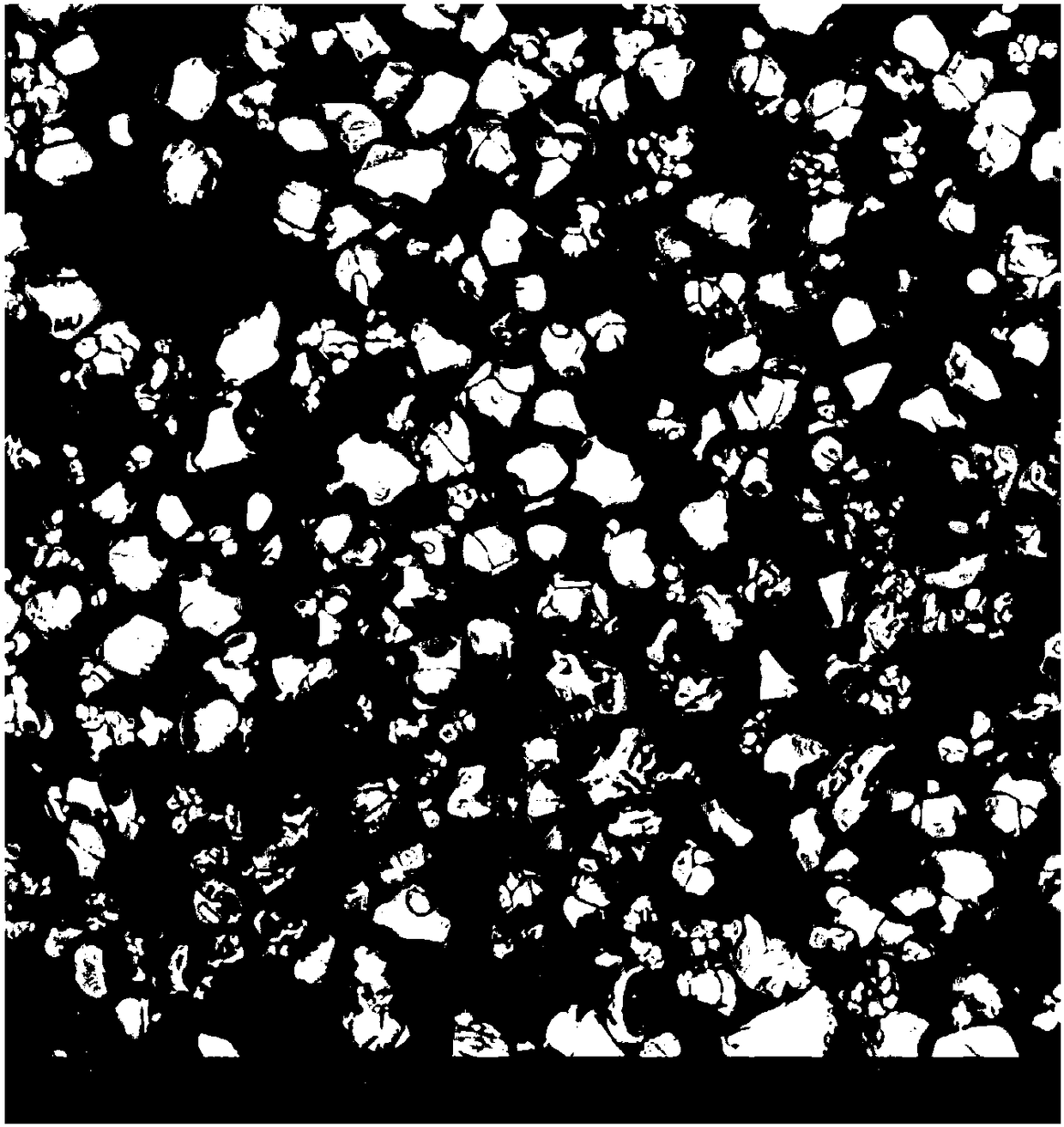 A method for preparing a micron ionic crystal powder sample for scanning electron microscopy