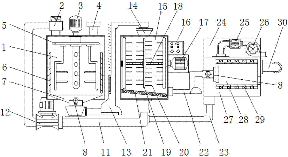 Black carp washing and drying integrated device