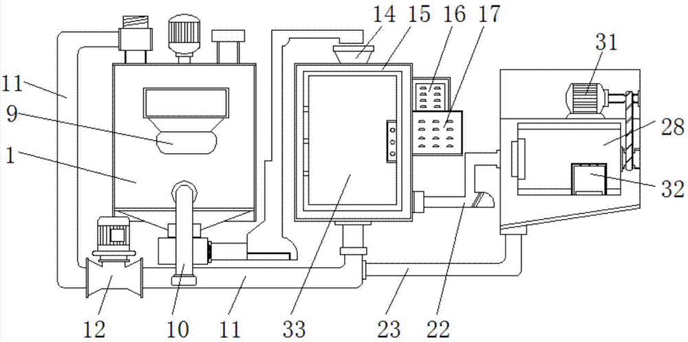 Black carp washing and drying integrated device