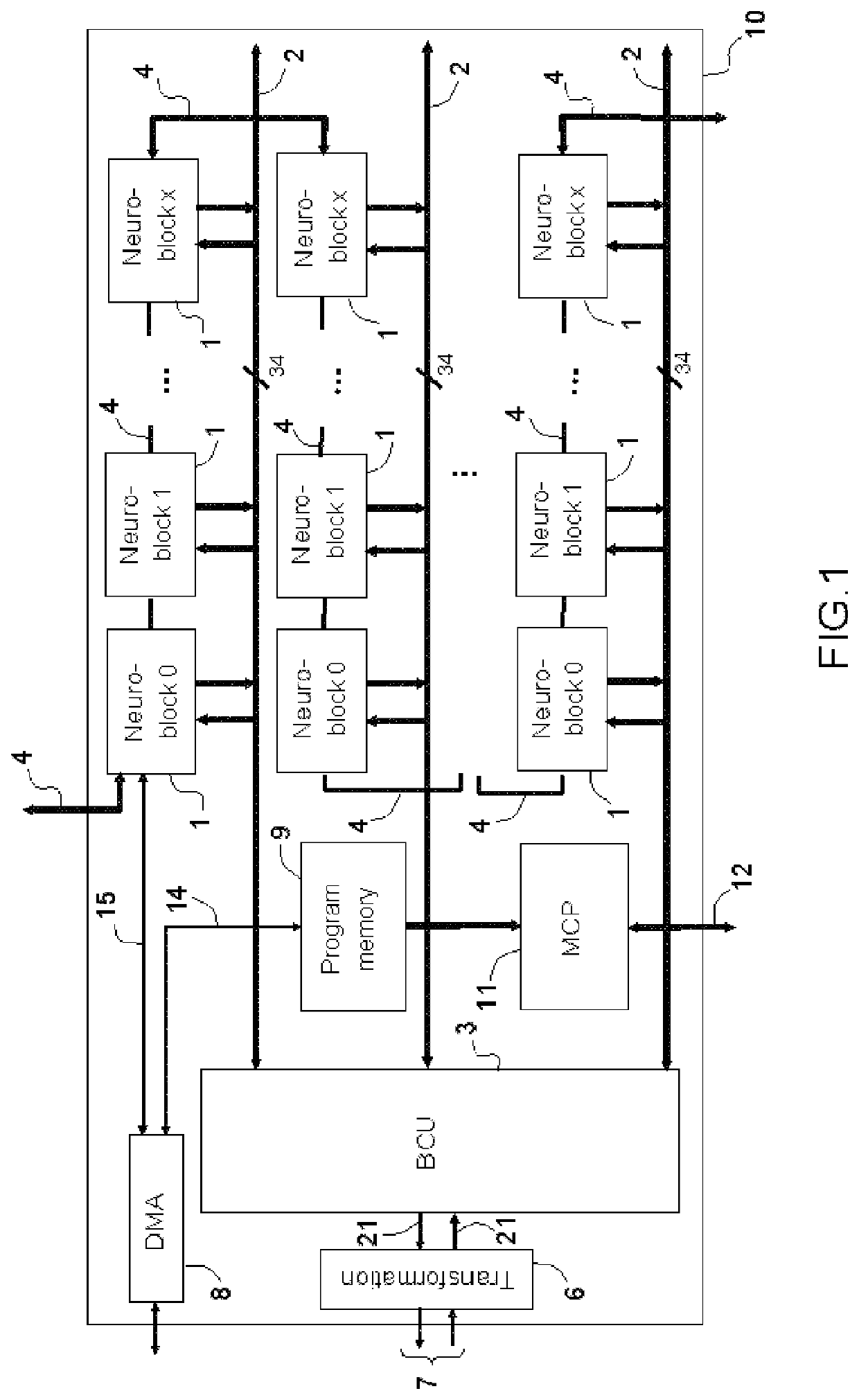 Signal processing module, especially for a neural network and a neuronal circuit