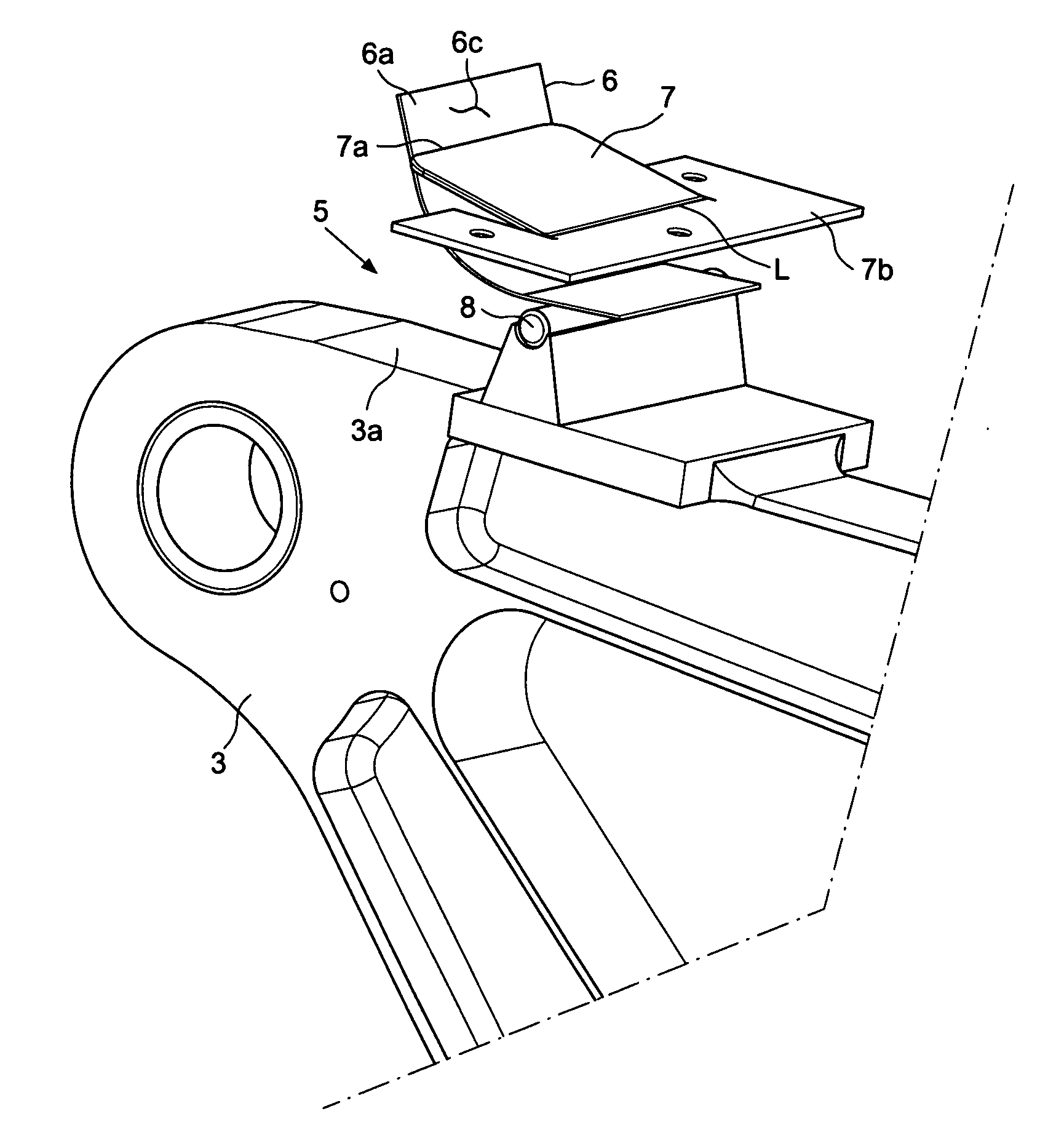 Hinge sealing element and an assembly including said element