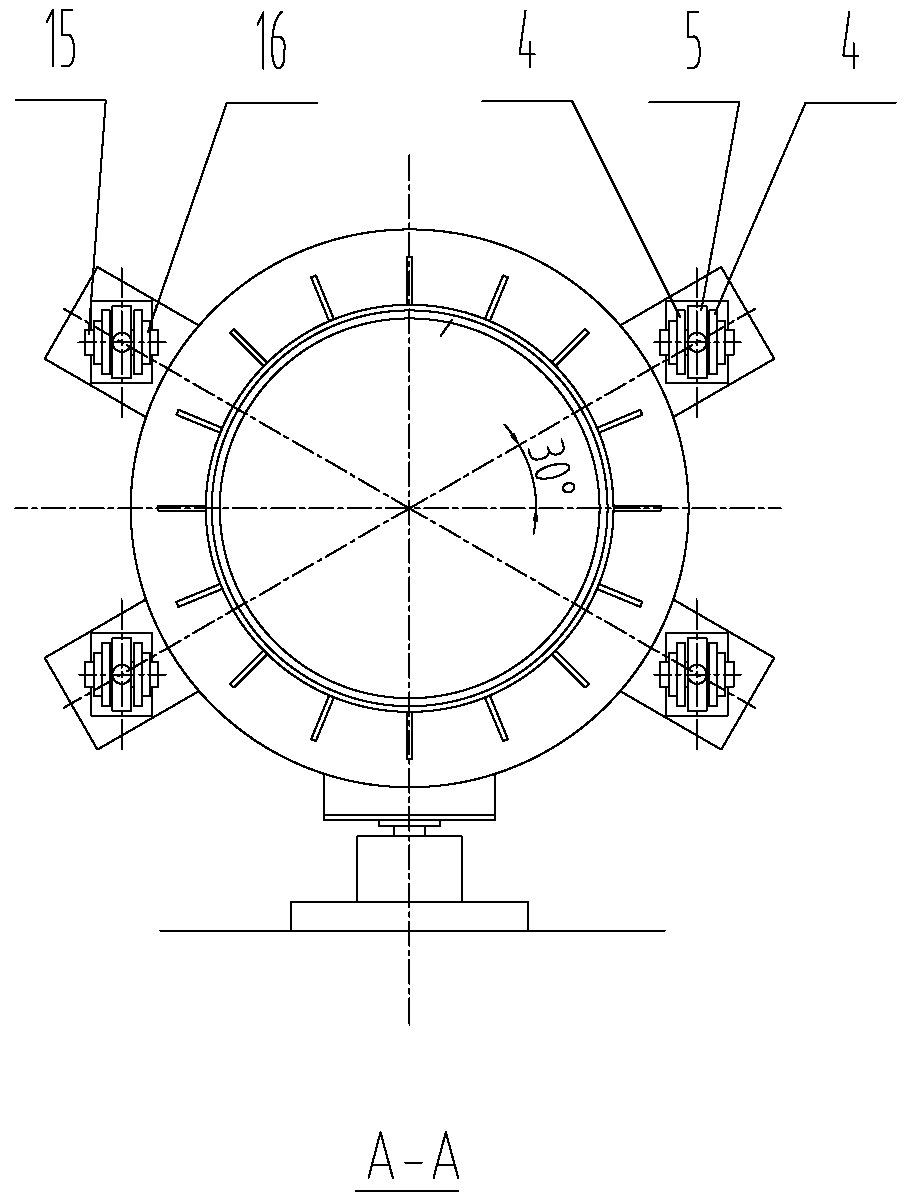 A combination fixing device for high temperature pipelines