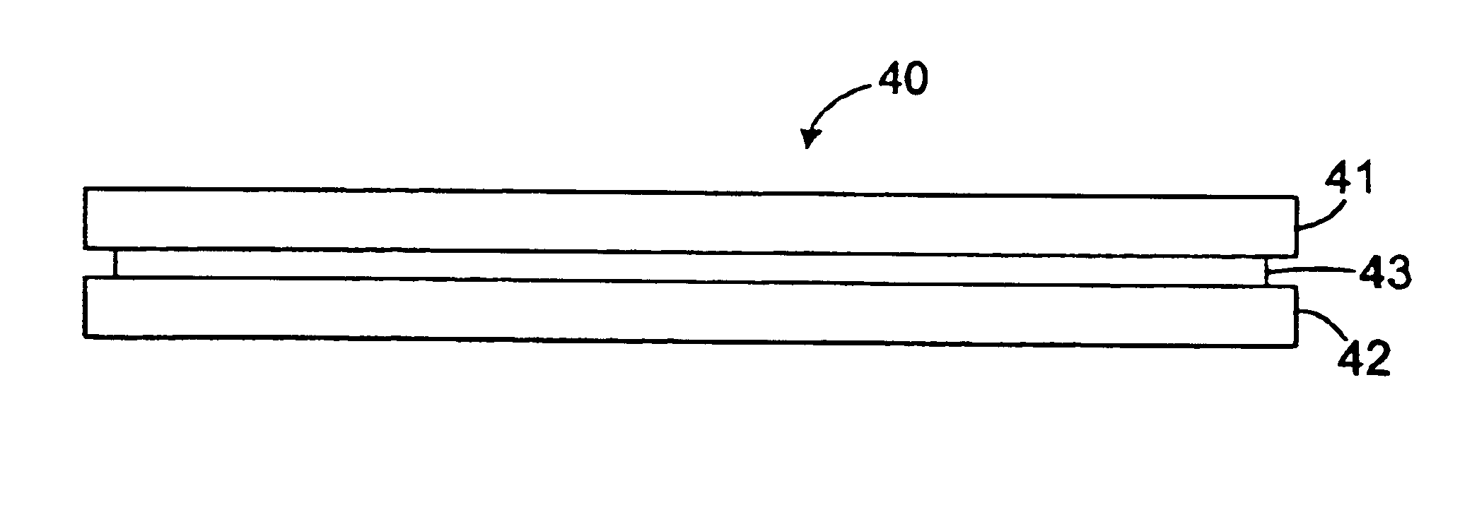 Sandwich holographic disk construction with thin molded substrates