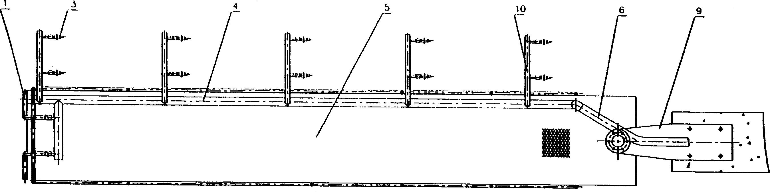 River channel floater interception cleaning apparatus