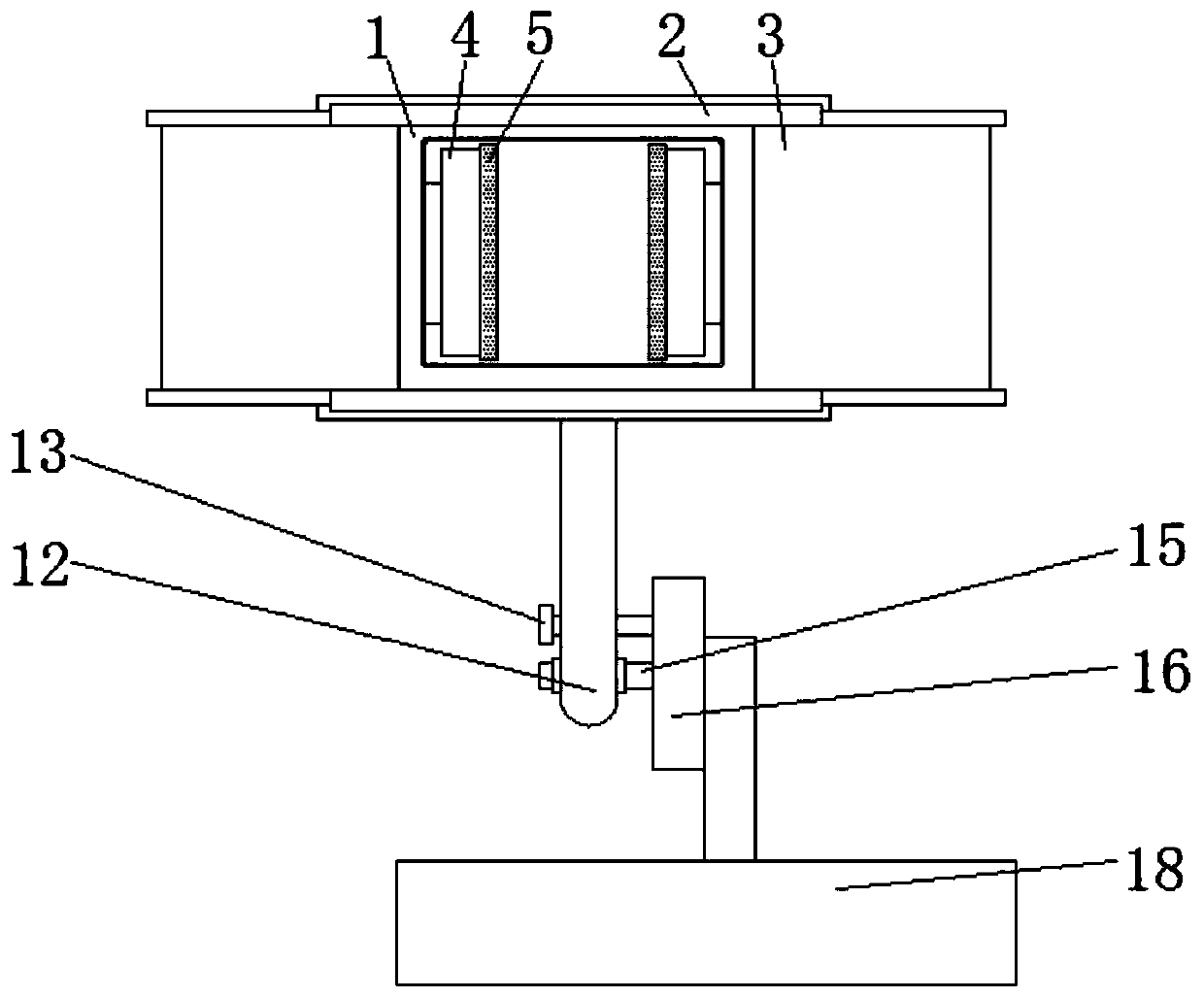 Embedded type tablet computer mounting frame capable of adapting to different thicknesses