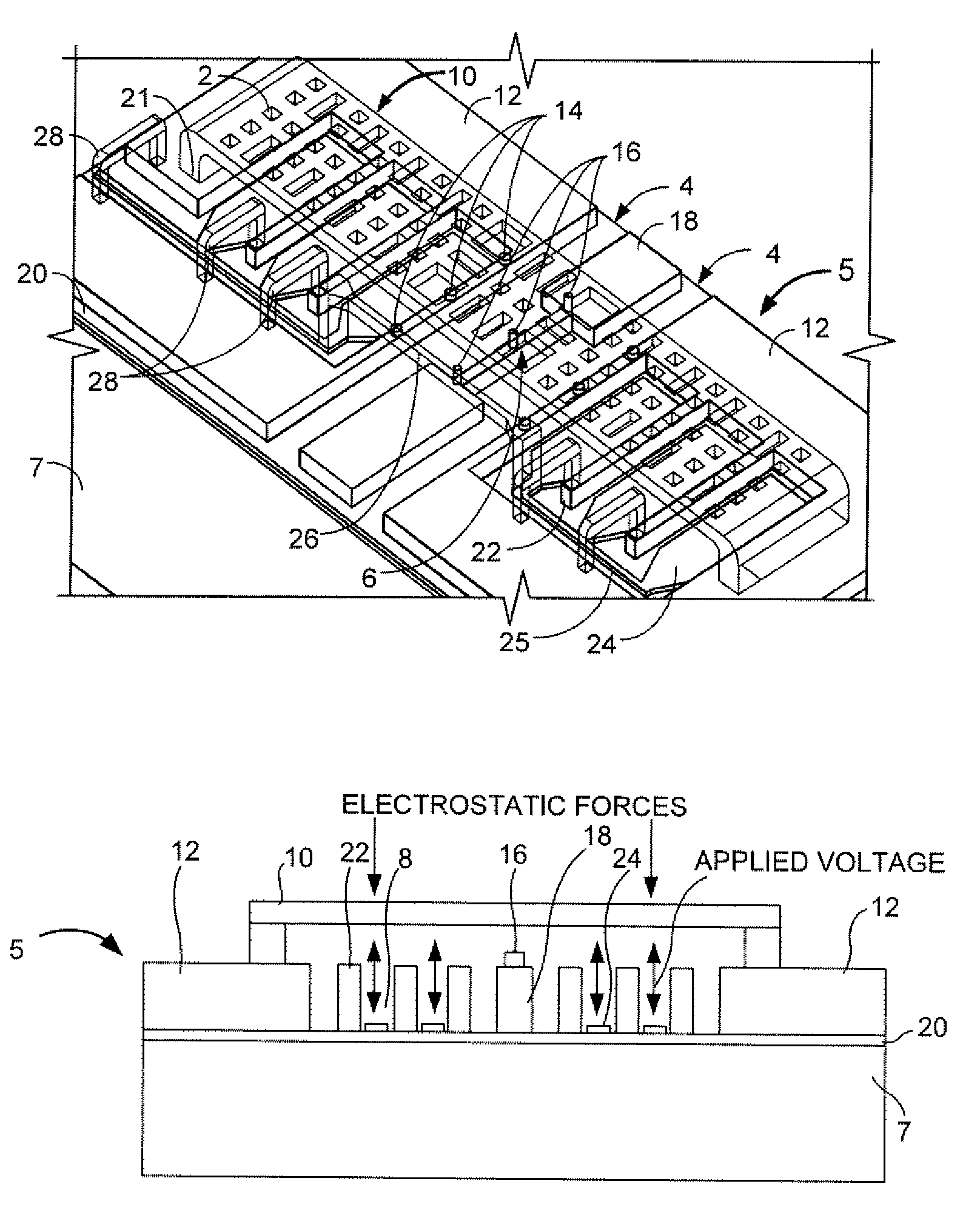 Electronic ohmic shunt RF MEMS switch and method of manufacture