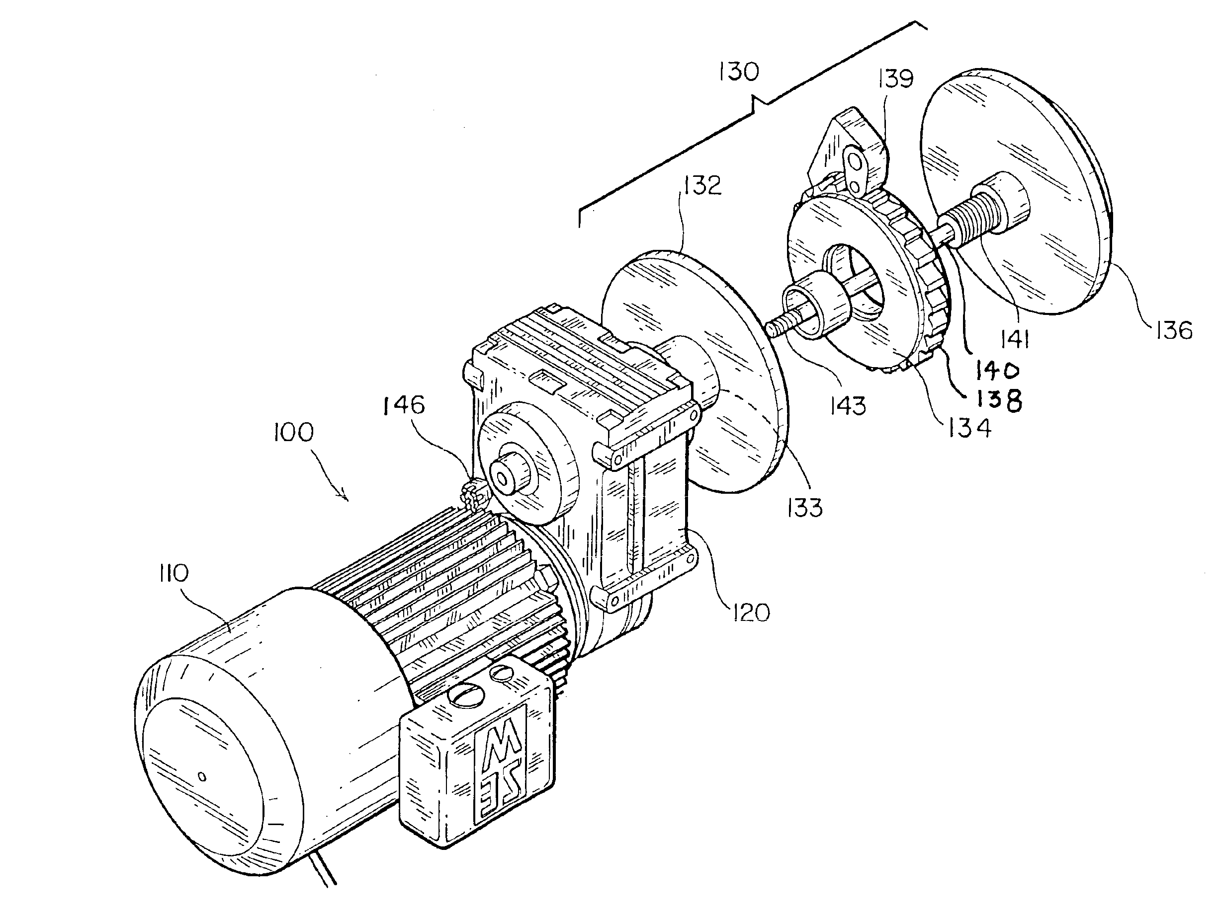 Brake for hoist assembly