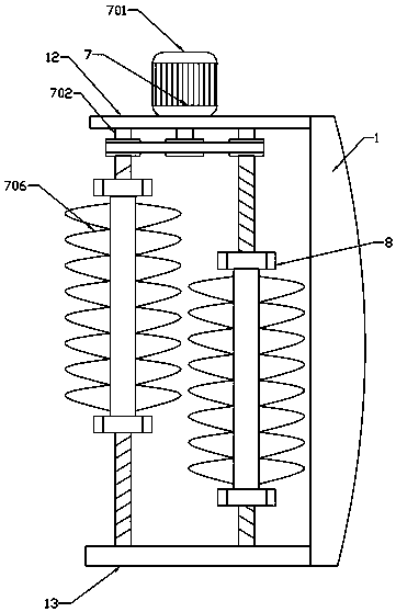 Road construction and repairing device for tamping road after soil loosening