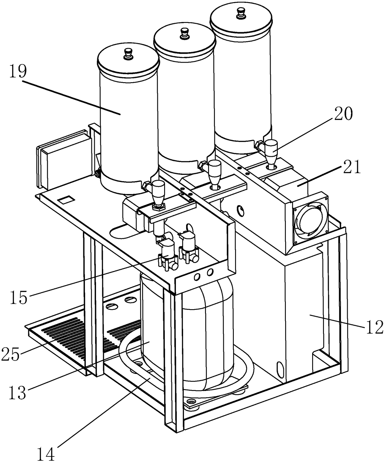 Valve-type snow ice machine and snow shape regulation method thereof