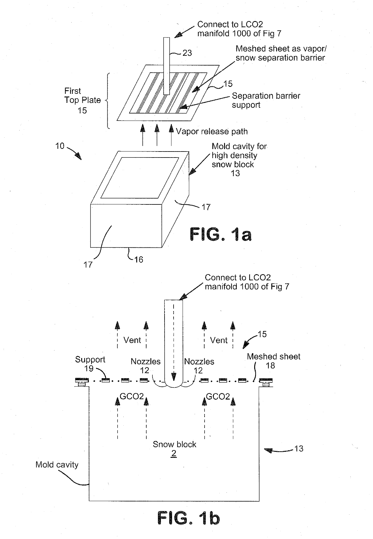 Methods for pre-charging carbon dioxide snow